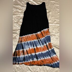 Nolita NYC Black and Tie-Dye Maxi Dress